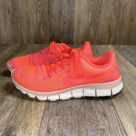 Nike Free 5.0 V4 Hot Punch Pink Womens Size 10 Athletic Running Shoes 511281-606 - Picture 5 of 12
